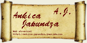 Ankica Japundža vizit kartica